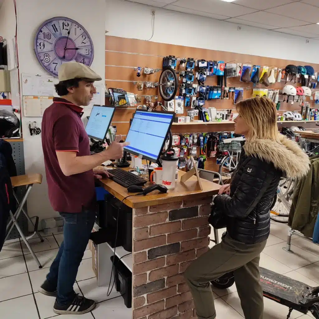 Trottinette électrique clients magasin